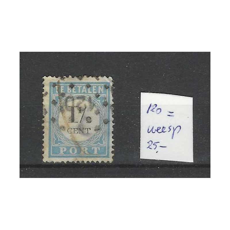 Nederland P3A-III met puntstempel 120 VFU/gebr  CV 40 €