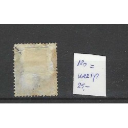 Nederland P3A-III met puntstempel 120 VFU/gebr  CV 40 €