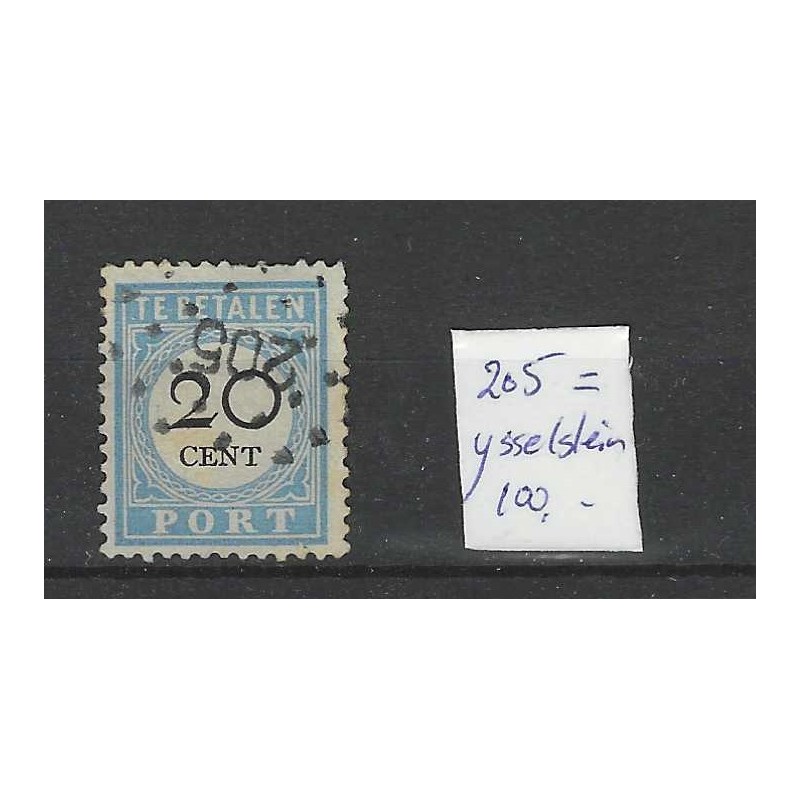 Nederland P10B-I met puntstempel 205 VFU/gebr CV 100+ € Nederland P10B-I met puntstempel 205 VFU/gebr CV 100+ €