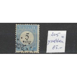 Nederland P6B-III met puntstempel 205 VFU/gebr  CV 85 €