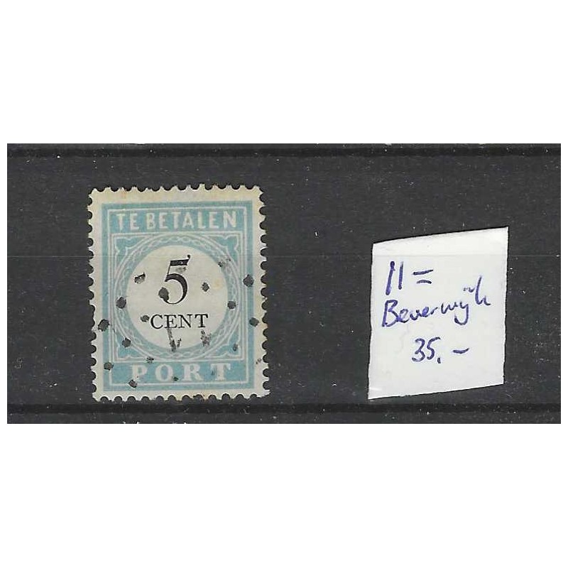 Nederland P6D-I met puntstempel 11 VFU/gebr CV 40+ € Nederland P6D-I met puntstempel 11 VFU/gebr CV 40+ €