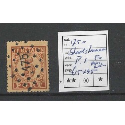 Nederland P1 met puntstempel 175 VFU/gebr  CV 60 €