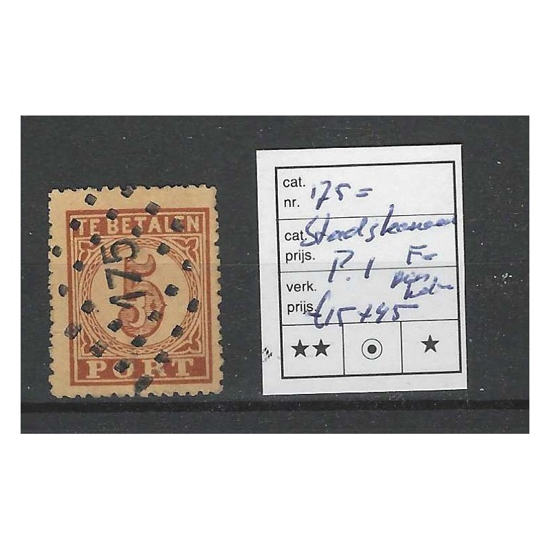 Nederland P1 met puntstempel 175 VFU/gebr CV 60 € Nederland P1 met puntstempel 175 VFU/gebr CV 60 €