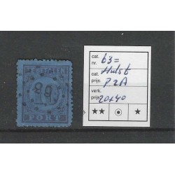 Nederland P2 met puntstempel 63 VFU/gebr  CV 60 €
