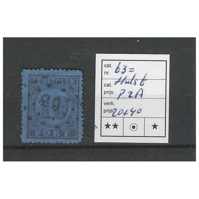 Nederland P2 met puntstempel 63 VFU/gebr  CV 60 €