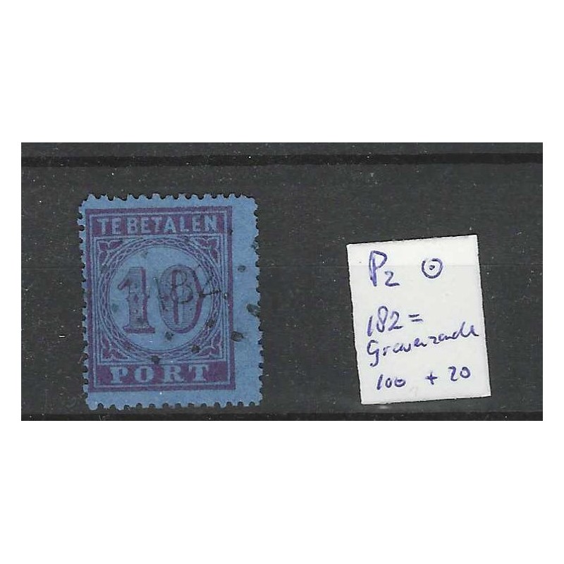 Nederland P2 met puntstempel 182 VFU/gebr  CV 120 €