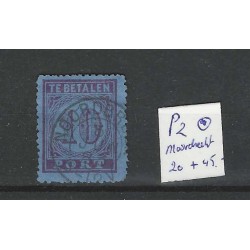 Nederland P2 met "MOORDRECHT 1883" kleinrond VFU/gebr  CV 65 €