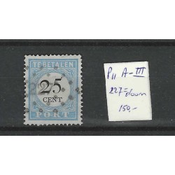 Nederland P11A-III met puntstempel 227 VFU/gebr  CV 150+ €