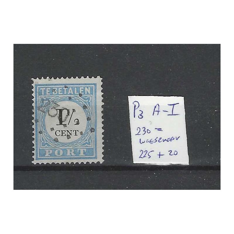 Nederland P3A-I met puntstempel 230 VFU/gebr CV 245 € Nederland P3A-I met puntstempel 230 VFU/gebr CV 245 €