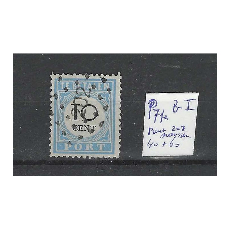 Nederland P7fa B-I met puntstempel 202 VFU/gebr CV 100 € Nederland P7fa B-I met puntstempel 202 VFU/gebr CV 100 €
