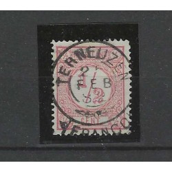 Nederland 30 Cijfer met "TERNEUZEN 1882" francotakje VFU/gebr  CV ?? €