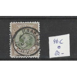 Nederland 46C Wilhelmina "HAARLEM 1897" kleinrond VFU/gebr  CV 80+ €