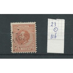 Nederland 23 met Puntstempel 116 VFU/gebr CV 10  €