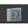 Nederland 1 plt III-26 Willem III  1852 Randzegel VFU/gebr  CV 50+ €