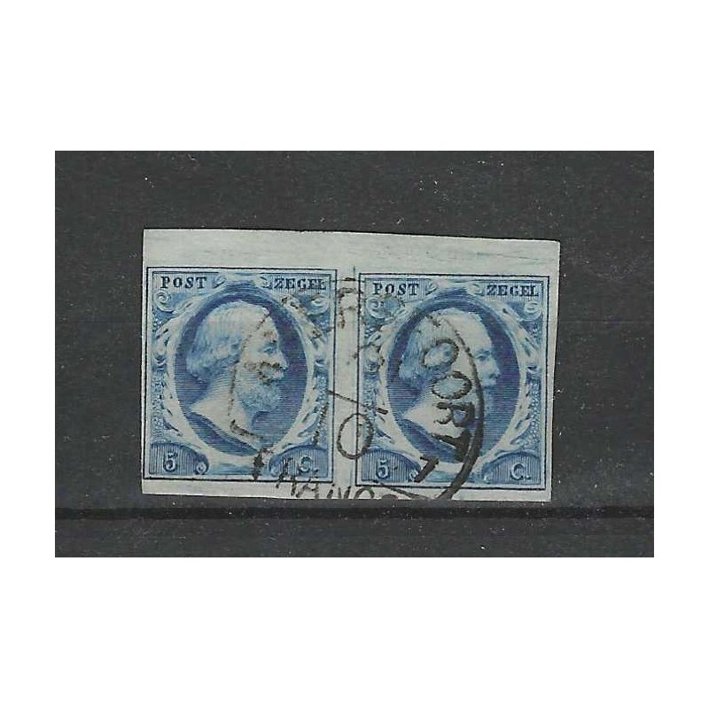 Nederland 1 plt III-27/28 Paartje Willem III "AMERSFOORT-C" VFU/gebr CV 325+ € Nederland 1 plt III-27/28 Paartje Willem III "AMERSFOORT-C" VFU/gebr CV 325+ €