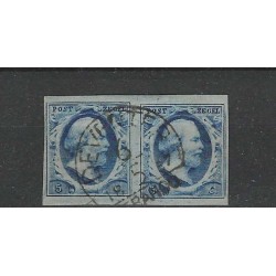 Nederland 1 plt III Paartje Willem III "DEVENTER-C" VFU/gebr  CV 300+ €