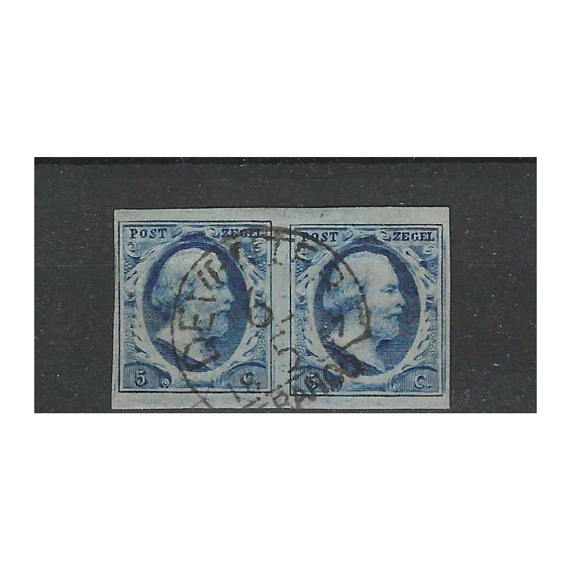 Nederland 1 plt III Paartje Willem III "DEVENTER-C" VFU/gebr CV 300+ € Nederland 1 plt III Paartje Willem III "DEVENTER-C" VFU/gebr CV 300+ €
