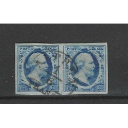 Nederland 1 plt III Paartje Willem III "ALPHEN-A" VFU/gebr  CV 325+ €