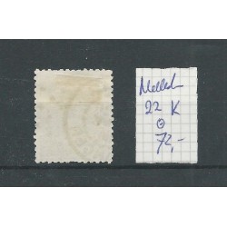 Nederland 22K met Buitenlands stempel  VFU/gebr CV 72  €