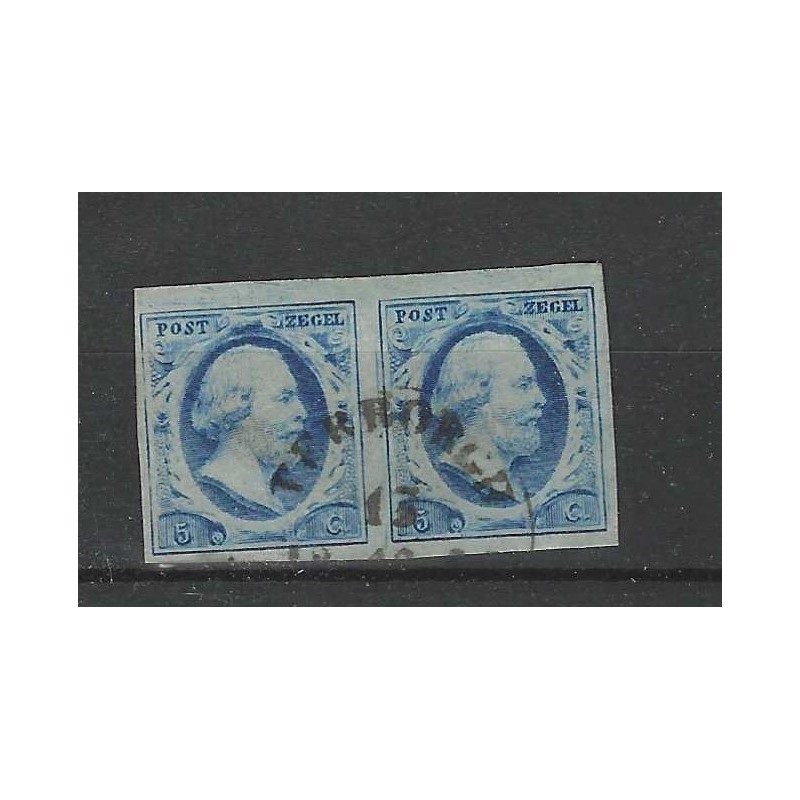 Nederland 1 plt III-66/67 Paartje Willem III "TERBORGH-B" VFU/gebr CV 275+ € Nederland 1 plt III-66/67 Paartje Willem III "TERBORGH-B" VFU/gebr CV 275+ €