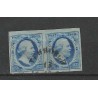 Nederland 1 plt III-66/67 Paartje Willem III "TERBORGH-B" VFU/gebr  CV 275+ €