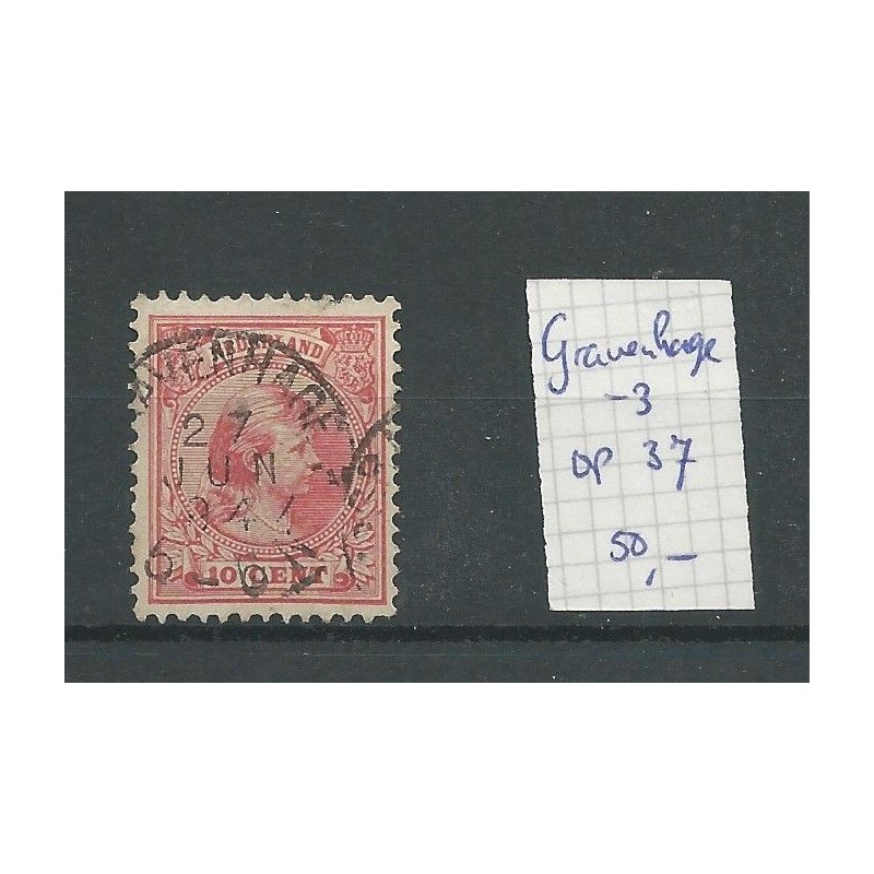 Nederland 37 met "GRAVENHAGE-3" VFU/gebr CV 50 € Nederland 37 met "GRAVENHAGE-3" VFU/gebr CV 50 €