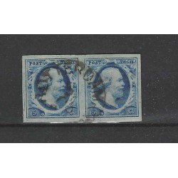 Nederland 1 plt III-87/88 Paartje Willem III "ROTTERDAM-C" VFU/gebr  CV 275+ €