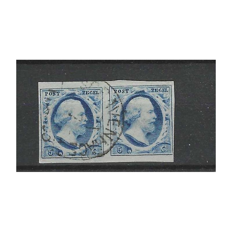 Nederland 1 plt II-19/20 Paartje Willem III "GRANVENHAGE-C" VFU/gebr CV 325+ € Nederland 1 plt II-19/20 Paartje Willem III "GRANVENHAGE-C" VFU/gebr CV 325+ €