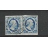 Nederland 1 plt II-19/20 Paartje Willem III "GRANVENHAGE-C" VFU/gebr  CV 325+ €