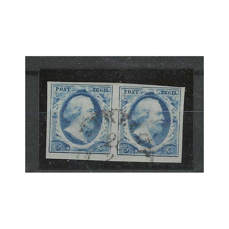 Nederland 1 plt I-51/52 Paartje Willem III "UTRECHT-B" VFU/gebr CV 250+ € Nederland 1 plt I-51/52 Paartje Willem III "UTRECHT-B" VFU/gebr CV 250+ €