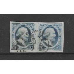 Nederland 1 plt I-36/37 Paartje Willem III "UTRECHT-B" VFU/gebr  CV 400+ €