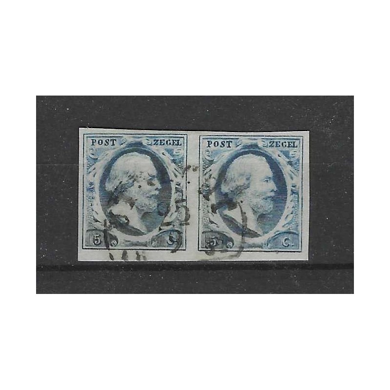Nederland 1 plt I-36/37 Paartje Willem III "UTRECHT-B" VFU/gebr CV 400+ € Nederland 1 plt I-36/37 Paartje Willem III "UTRECHT-B" VFU/gebr CV 400+ €