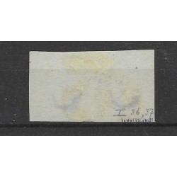 Nederland 1 plt I-36/37 Paartje Willem III "UTRECHT-B" VFU/gebr  CV 400+ €