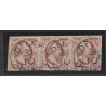 Nederland 2 plt II-62/64 STRIP van 3 Willem III "DELFT-C" VFU/gebr  CV 450+ €