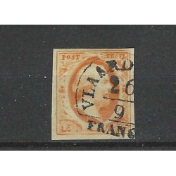 Nederland 3a plt I-63 Willem III "VLAARDINGEN-A" VFU/gebr  CV 450 € + 200 EYSINGA