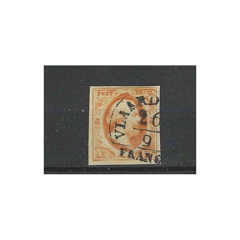 Nederland 3a plt I-63 Willem III "VLAARDINGEN-A" VFU/gebr CV 450 € + 200 EYSINGA Nederland 3a plt I-63 Willem III "VLAARDINGEN-A" VFU/gebr CV 450 € + 200 EYSINGA
