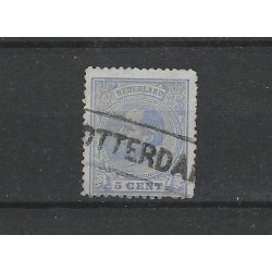 Nederland 19A  Willem III  14x14 kl.gt.  VFU/gebr  CV 800 €