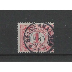 Nederland 51 Cijfer met "GELDERMALSEN 1909" kleinrond