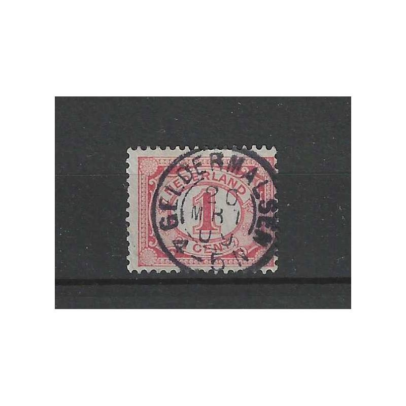 Nederland 51 Cijfer met "GELDERMALSEN 1909" kleinrond Nederland 51 Cijfer met "GELDERMALSEN 1909" kleinrond