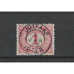 Nederland 51 Cijfer met "JUTFAAS 1903" kleinrond
