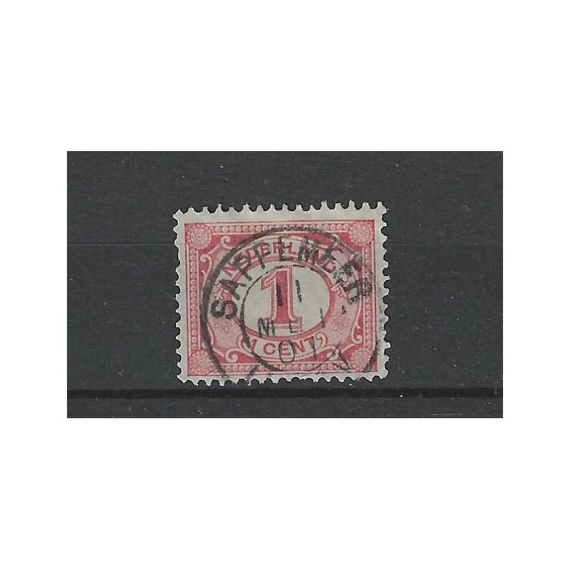 Nederland 51 Cijfer met "SAPPEMEER 1901" kleinrond Nederland 51 Cijfer met "SAPPEMEER 1901" kleinrond