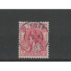 copy of Nederland 60 Wilhelmina met "SLIKGAT 1910" kleinrond