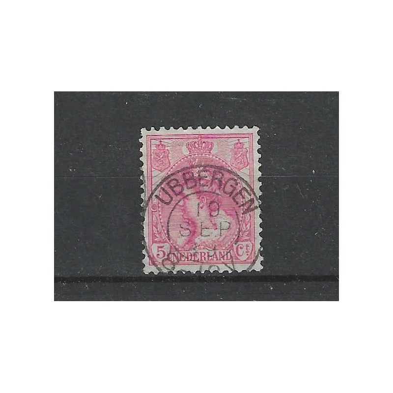 Nederland 60 Wilhelmina met "UBBERGEN 1899" kleinrond Nederland 60 Wilhelmina met "UBBERGEN 1899" kleinrond