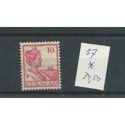 Curacao  57 Wilhemina 10ct  LUXE  MH/ongebr  CV 34 €