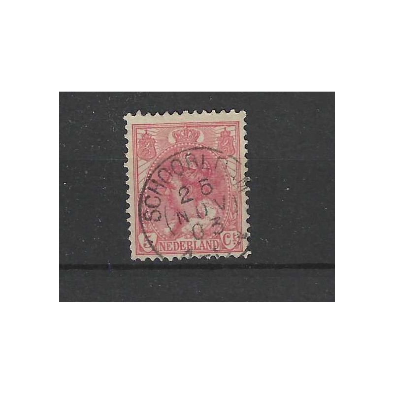 Nederland 60 Wilhelmina met "SCHOORLDAM1903" kleinrond Nederland 60 Wilhelmina met "SCHOORLDAM1903" kleinrond