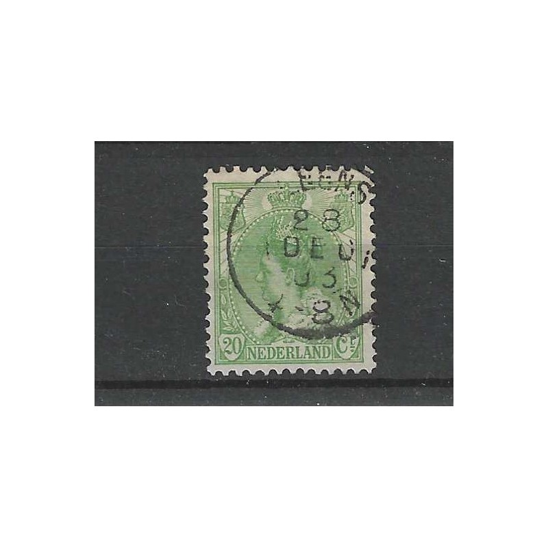 Nederland 68 Wilhelmina met "LEENS 1903" kleinrond Nederland 68 Wilhelmina met "LEENS 1903" kleinrond
