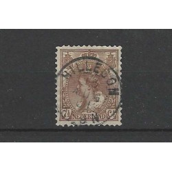 Nederland 61 Wilhelmina met "HILLEGOM 1901" kleinrond