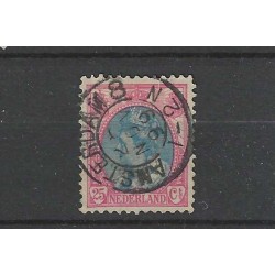 Nederland 71 Wilhelmina met "AMSTERDAM-8 1899" kleinrond