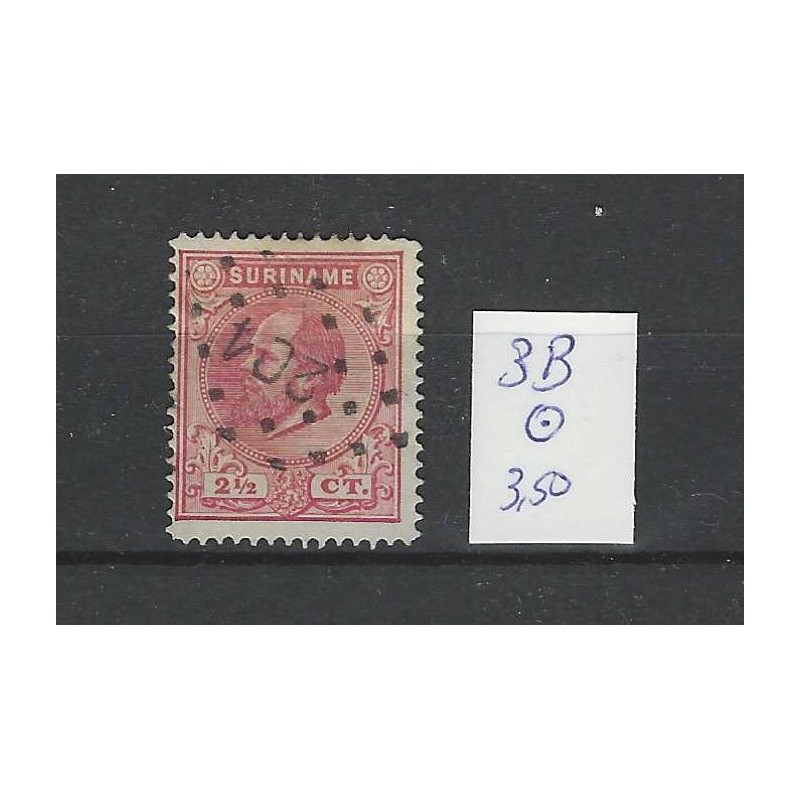 Suriname 3B Willem III 1873 VFU/gebr CV 3,50 € Suriname 3B Willem III 1873 VFU/gebr CV 3,50 €