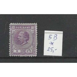 Suriname 5B Willem III 1873  MH/ongebr  CV 25 €